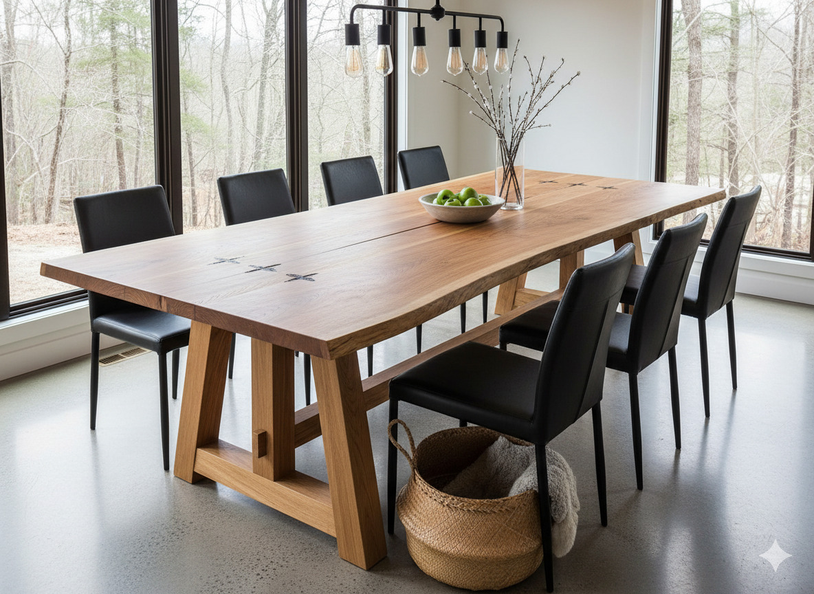 Custom Oak Dining Table